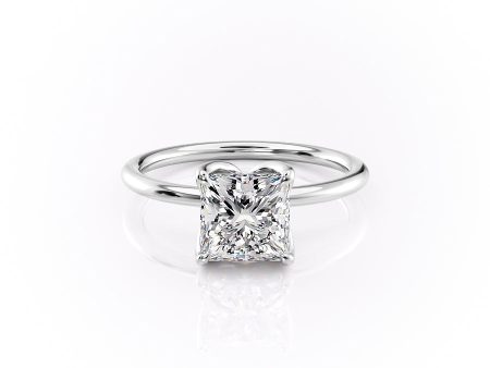 The Lisa Set With A 1.5 Carat Princess Moissanite Online Hot Sale