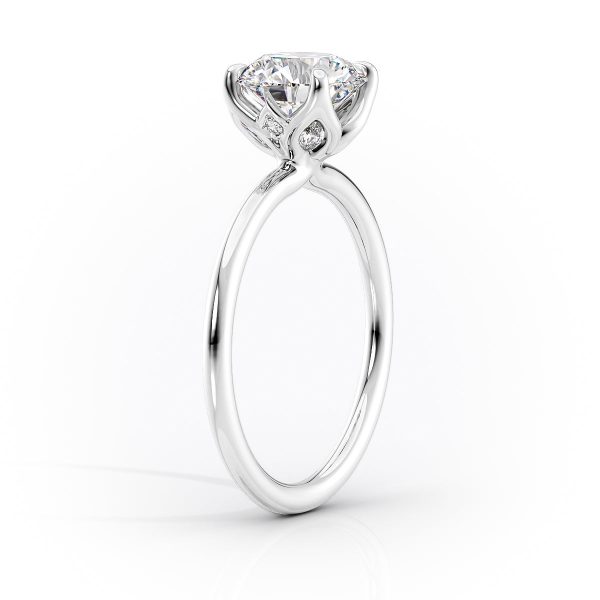 The Lisa Set With A 1.5 Carat Radiant Moissanite For Sale