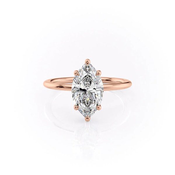 The Sarah Set With A 4 Carat Marquise Moissanite Online