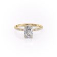 The Pave Margot Set With A 1.5 Carat Radiant Moissanite Online Sale