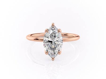 The Lisa Set With A 4.5 Carat Marquise Moissanite Online