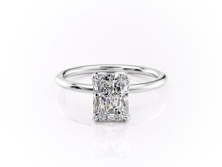 The Lisa Set With A 1 Carat Radiant Moissanite Online