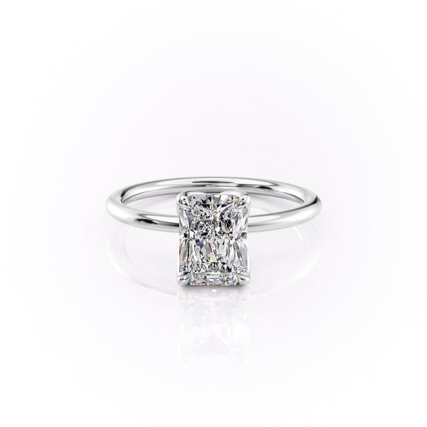 The Lisa Set With A 1 Carat Radiant Moissanite Online