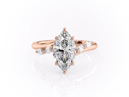 The Nova Set With A 3 Carat Marquise Moissanite For Discount