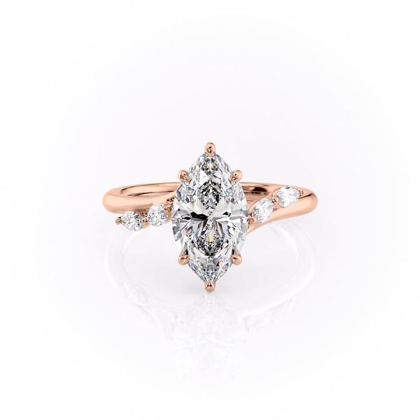 The Nova Set With A 3 Carat Marquise Moissanite For Discount