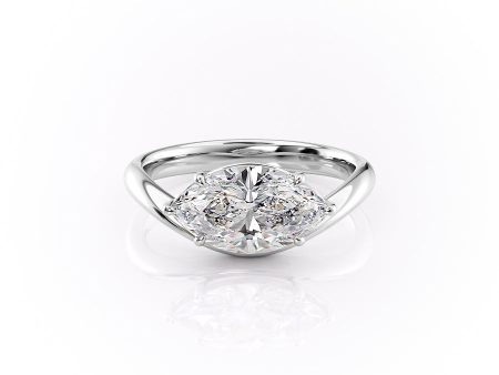 The Berta Set With A 2 Carat Marquise Moissanite For Discount