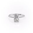 The Pave Margot Set With A 3.5 Carat Radiant Moissanite Online Sale