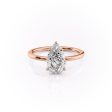 The Margot Set With A 3.5 Carat Pear Moissanite Hot on Sale