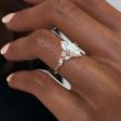 The Melissa Set With A 2.5 Carat Marquise Moissanite Cheap