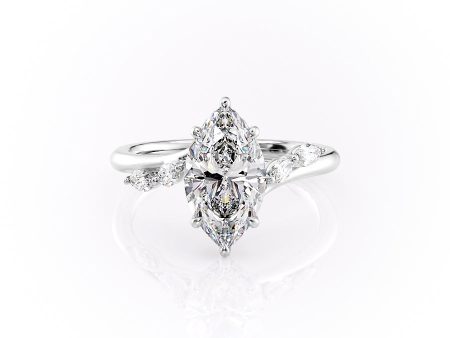 The Nova Set With A 5 Carat Marquise Moissanite Supply