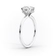 The Margot Set With A 3 Carat Round Moissanite Hot on Sale