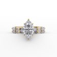 The Patricia Set With A 2.5 Carat Marquise Moissanite For Sale