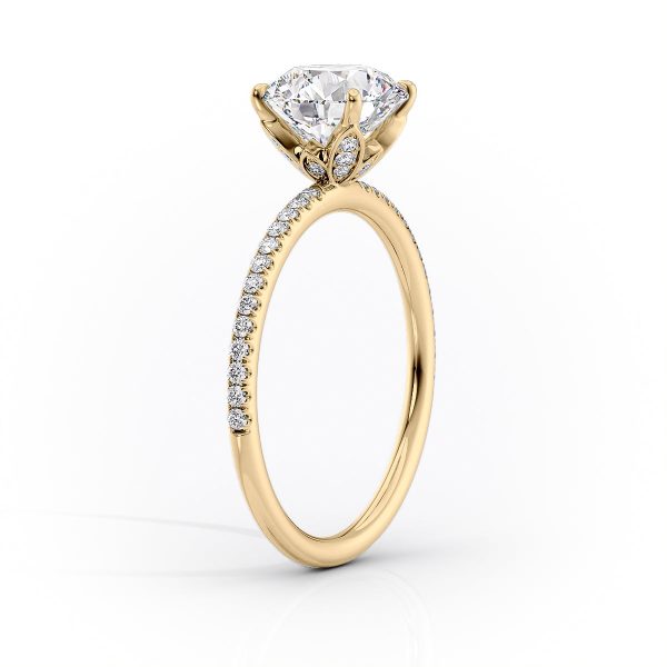 The Pave Lily Set With A 3.5 Carat Marquise Moissanite Online Hot Sale