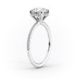 The Pave Sarah Set With A 3 Carat Marquise Moissanite For Discount