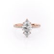 The Pave Margot Set With A 4 Carat Marquise Moissanite Sale