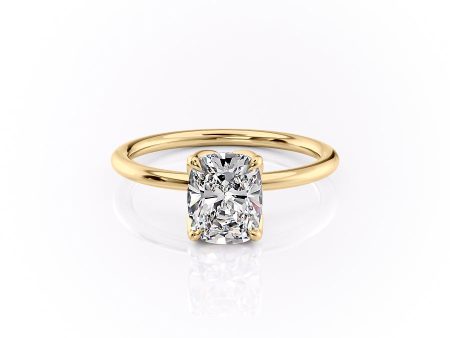 The Lisa Set With A 4.5 Carat Elongated Cushion Moissanite For Discount