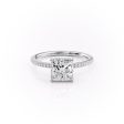 The Pave Margot Set With A 1.5 Carat Princess Moissanite Cheap