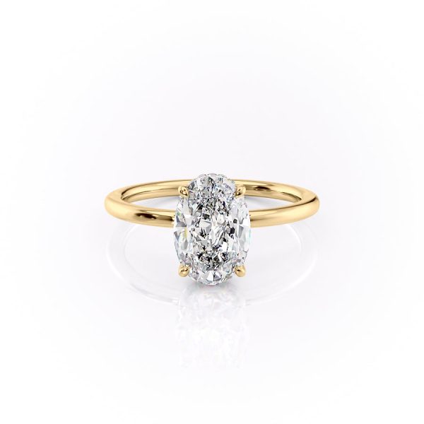 The Margot Set With A 2.5 Carat Oval Moissanite Online