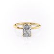 The Lisa Set With A 1 Carat Radiant Moissanite Hot on Sale