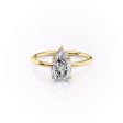 The Lisa Set With A 4.5 Carat Pear Moissanite Online Hot Sale