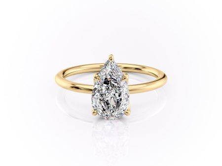 The Lisa Set With A 4.5 Carat Pear Moissanite Online Hot Sale