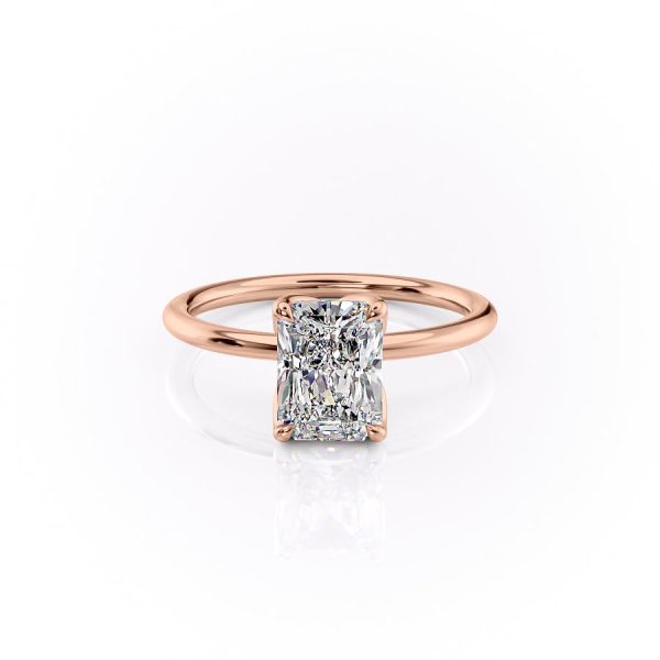 The Lisa Set With A 4 Carat Radiant Moissanite Discount