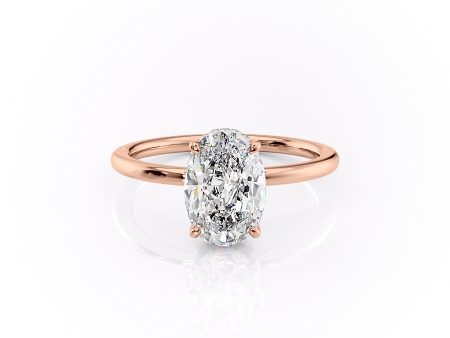 The Margot Set With A 1.5 Carat Oval Moissanite Online Hot Sale