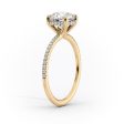 The Pave Sarah Set With A 1.5 Carat Marquise Moissanite Online Hot Sale