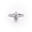 The Marilyn Set With A 2.5 Carat Marquise Moissanite Fashion