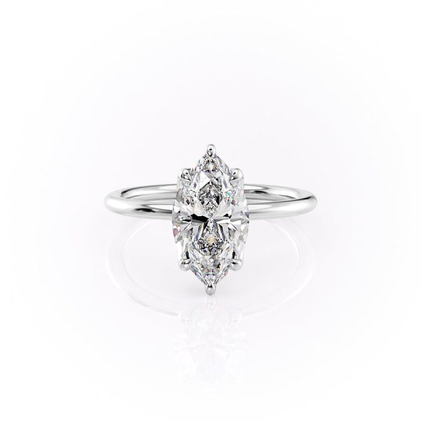 The Lisa Set With A 1.5 Carat Marquise Moissanite Online Hot Sale