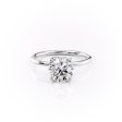 The Lisa Set With A 4.5 Carat Round Moissanite Online