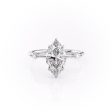 The Nicole Set With A 2 Carat Marquise Moissanite For Discount