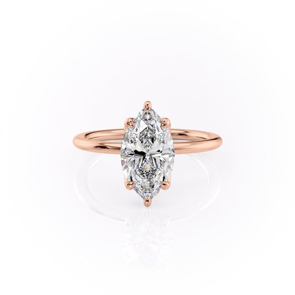 The Lisa Set With A 2 Carat Marquise Moissanite Online Hot Sale