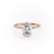 The Pave Margot Set With A 2.5 Carat Oval Moissanite For Cheap