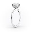 The Nicole Set With A 1.5 Carat Marquise Moissanite on Sale