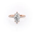 The Pave Alison Set With A 5 Carat Marquise Moissanite Online