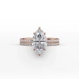 The Pave Eleanor Set With A 4 Carat Marquise Moissanite Cheap