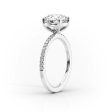 The Pave Eleanor Set With A 4.5 Carat Marquise Moissanite Online now