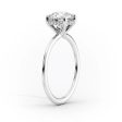 The Sarah Set With A 2 Carat Marquise Moissanite For Sale