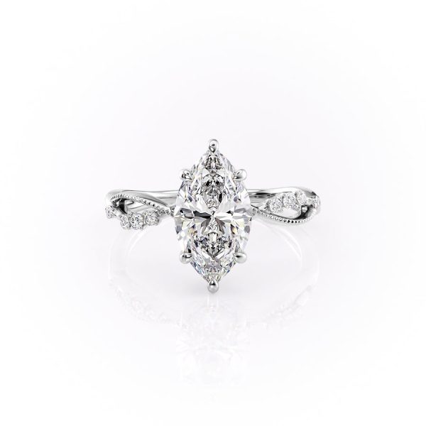 The Daisy Set With A 5 Carat Marquise Moissanite For Discount