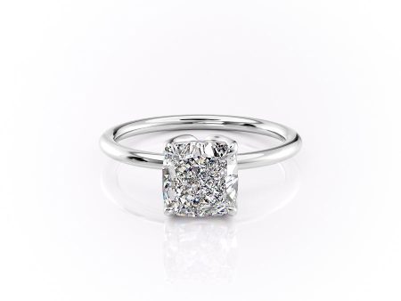 The Lisa Set With A 4 Carat Cushion Moissanite Hot on Sale