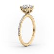 The Pave Alison Set With A 3 Carat Marquise Moissanite Hot on Sale