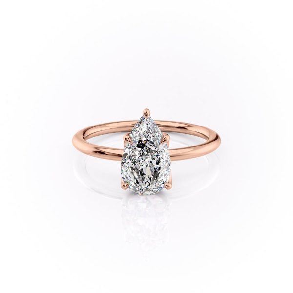 The Lisa Set With A 1.5 Carat Pear Moissanite For Discount