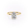 The Lisa Set With A 1.5 Carat Oval Moissanite Hot on Sale