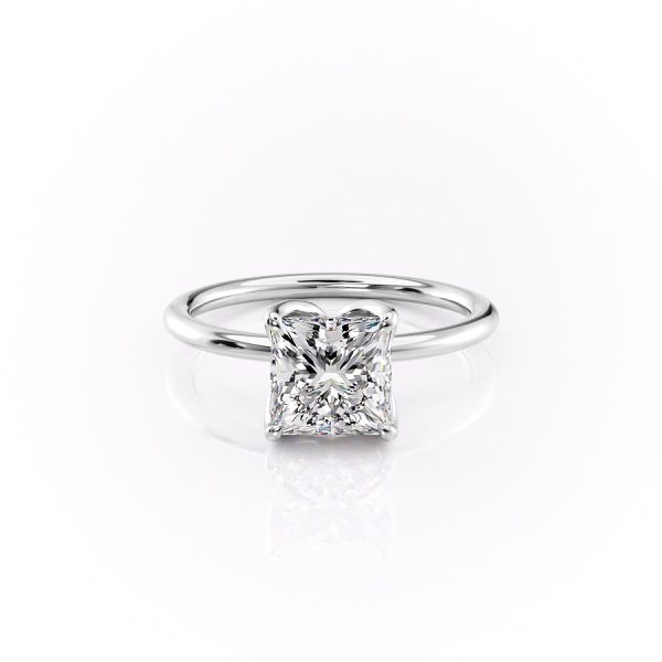 The Lisa Set With A 2 Carat Princess Moissanite Cheap