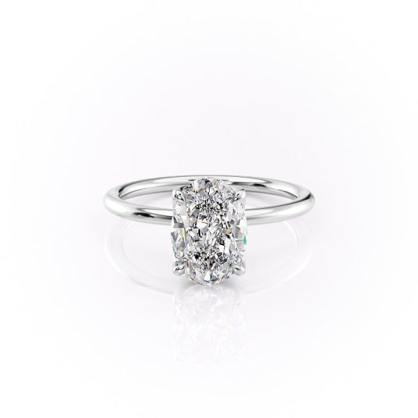 The Lisa Set With A 4.5 Carat Oval Moissanite For Cheap