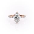 The Patricia Set With A 4.5 Carat Marquise Moissanite Online Sale