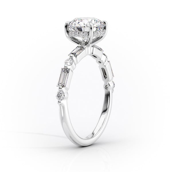 The Patricia Set With A 4 Carat Marquise Moissanite Online Hot Sale