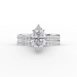 The Marilyn Set With A 5 Carat Marquise Moissanite Cheap