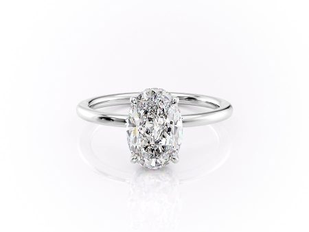 The Margot Set With A 3 Carat Oval Moissanite Supply